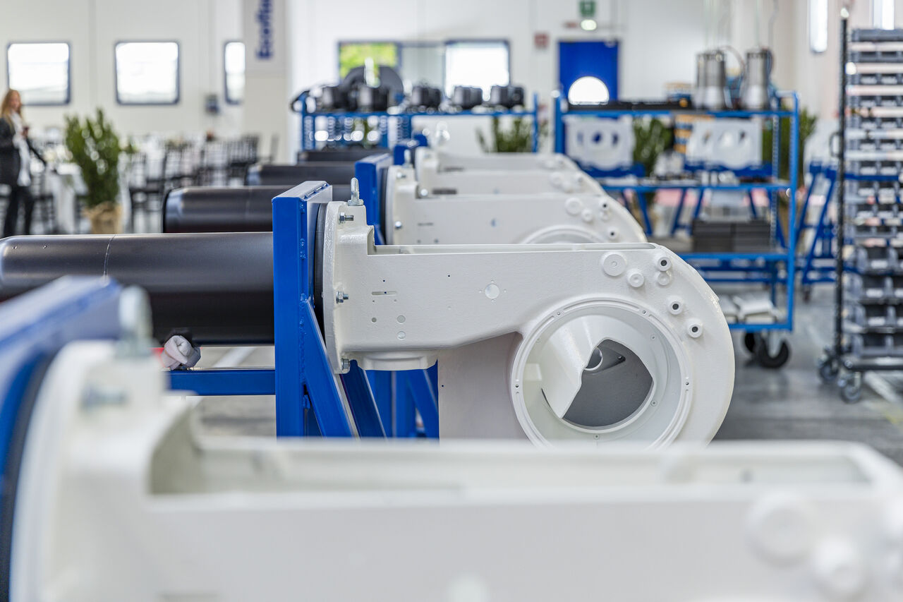 A machine in a factory.